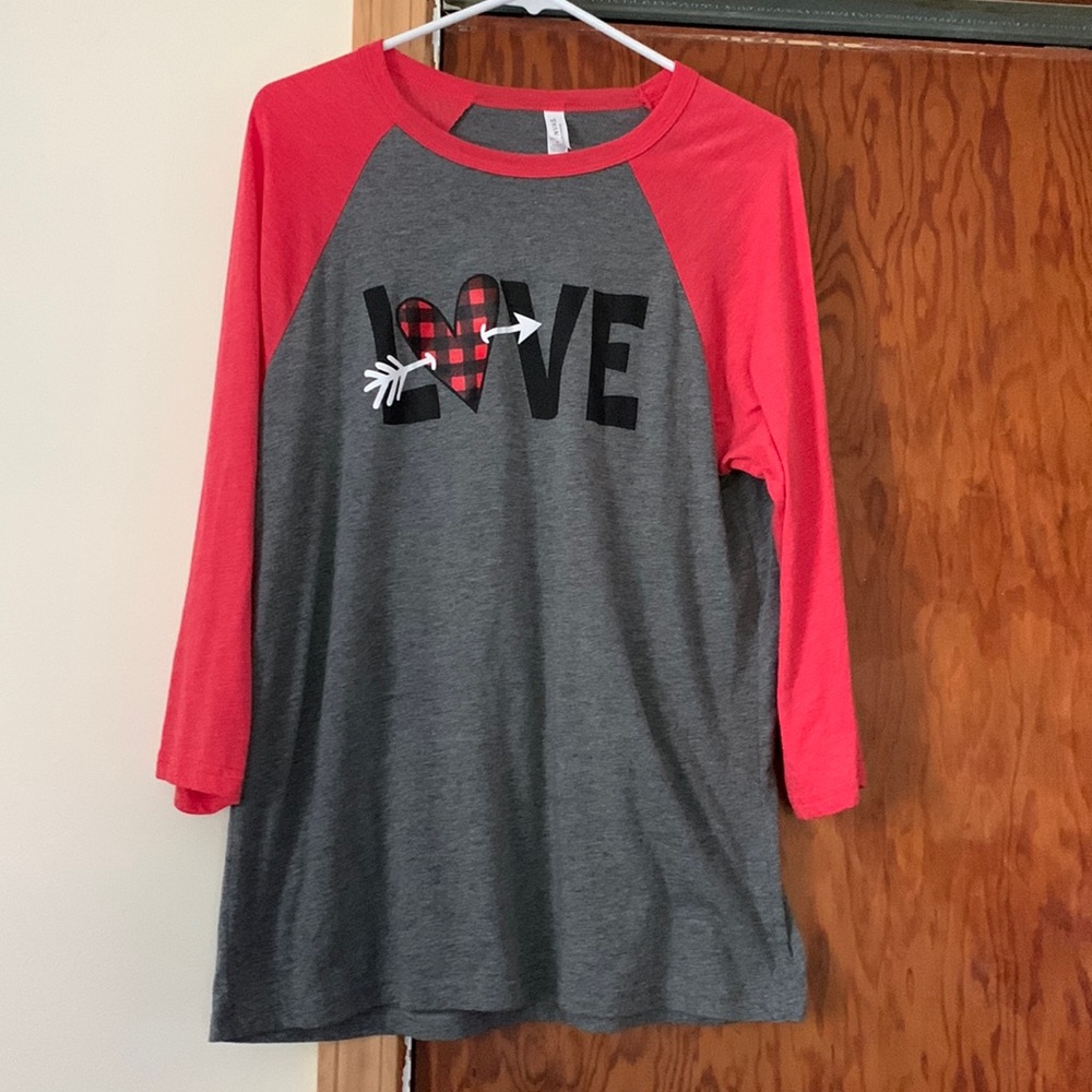 “Love” Baseball Style Long Sleeve Tee
